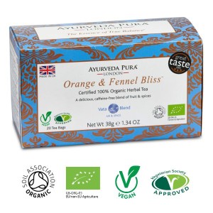 Buy Orange & Fennel Bliss™ Herbal Tea - Vata Blend Online Ireland