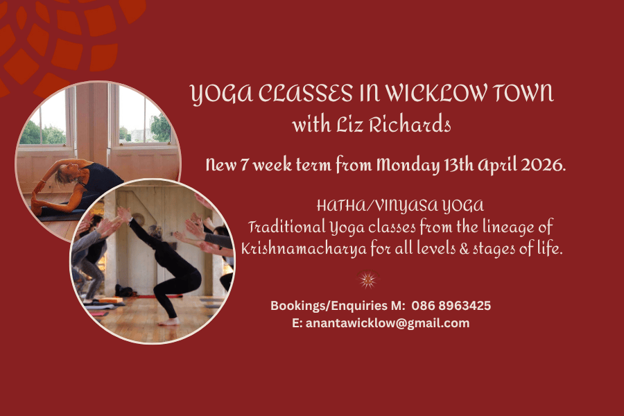 Yoga Classes In Wicklow Town with Liz Richards New 7 week term from Monday 13th April 2026
